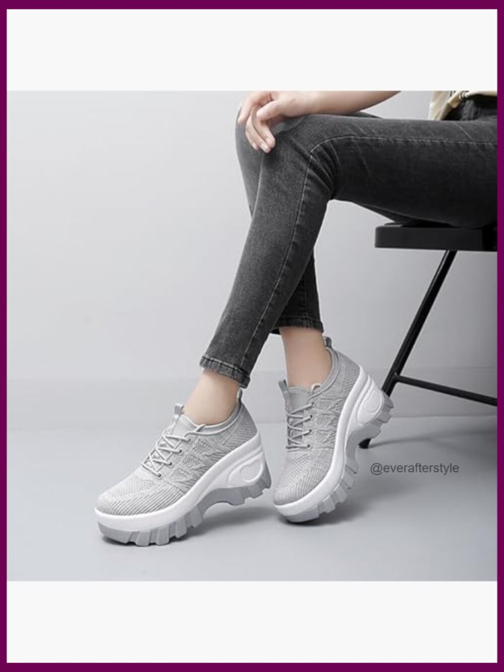 Chunky Platform Orthopedic Walking Shoes with Arch Support - Picture 2 of 6